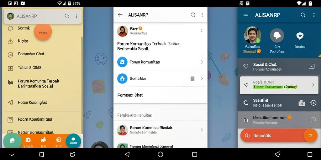Tampilan antarmuka ALISANRP yang menarik dan fungsional.
