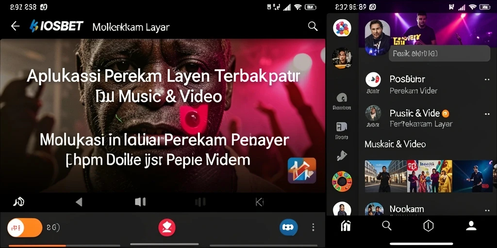 Antarmuka pengguna IOSBET saat merekam layar dengan kualitas tinggi.