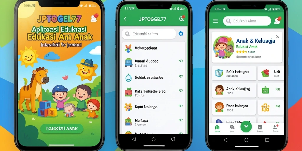 Antarmuka interaktif JPTOGEL77 untuk Edukasi Anak.