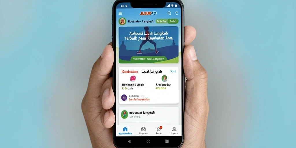 Tampilan antarmuka JUJUR4D yang menarik dengan fungsi Lacak Langkah.
