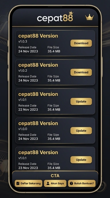 Riwayat Versi Cepat88 untuk Pengguna Android